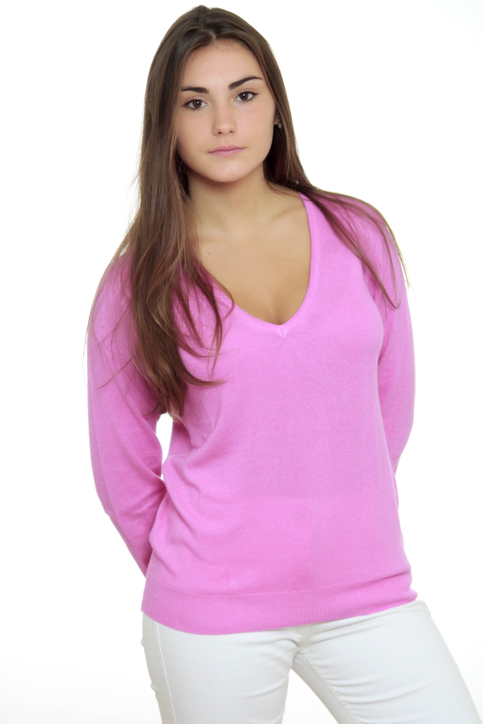 Pull Grand V Classique femme