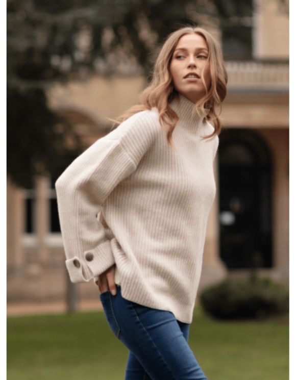 Pull Femme Lupetto Bouton